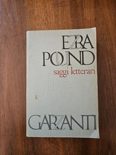 Ezra Pound - Saggi letterari - Garzanti 1973