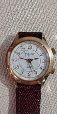 Orologio sovietico Poljot svegliarino, prodotto in URSS. Cassa Dorata