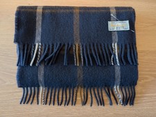 Pure Lambswool Plaid Scarf —