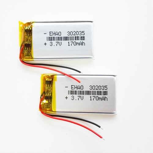 2pcs 302035 170mah lipo - 3.7v,