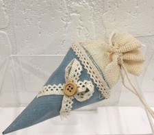 20 PZ Cono stoffa SHABBY CHIC