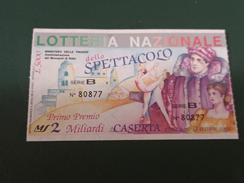 Biglietto lotteria nazionale - biglietto,