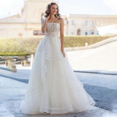 Abiti sposa eleganti senza - abiti,