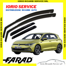 KIT SET 4 DEFLETTORI ARIA per GOLF VIII 8 FARAD fumè ANTITURBO  2020