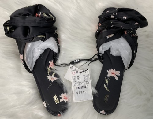 Sandali zara raso floreale - sandali,