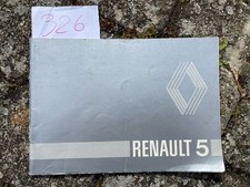 Libretto uso e manutenzione Renault 5 - 06/1980 Originale