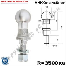 Gancio di traino a sfera