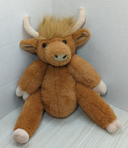 Peluche marrone mucca - , scozzese