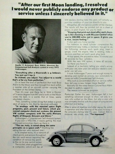 Pubblicità buzz aldrin - aldrin, apollo