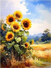 Piastrella Murale Prato Soleggiato Girasoli Cucina Doccia Parete Backsplash Marmo Ceramica