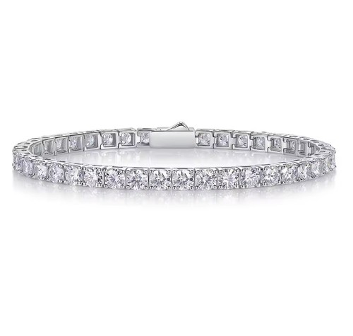 Tennis bracciale vvs1 argento - bracciale,