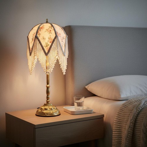 Lampada tavolo vintage con - lampada,
