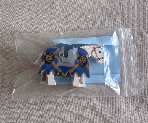 Lego white horse barding - lego,