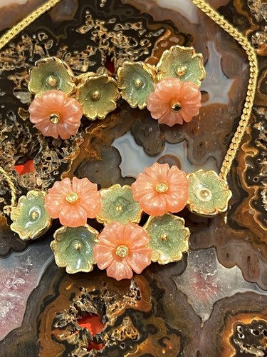 Parure collana cappio decor - e,