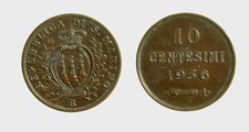 s537_100) San Marino Vecchia Monetazione (1864-1938) 10 Centesimi 1936