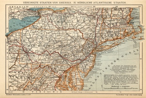 1903 antica mappa stati - 1903,
