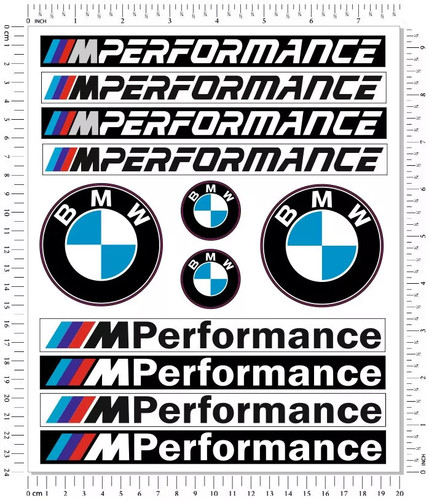 Adesivi bmw performance car - adesivi,
