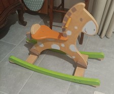 Gioco Bimbi Cavallino A Dondolo In Legno