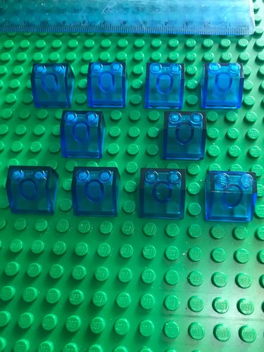 Lego trans blue - trans-blue, x