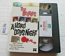 VHS THE BEATLES A HARD DAY'S NIGHT  TV SORRISI E CANZONI CINEMA  OTTIMA