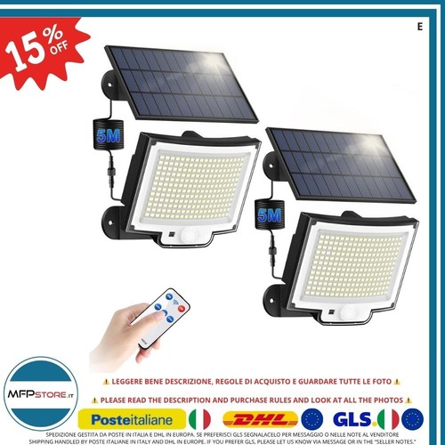 Topabol luce solare led - solare, 228led