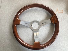 FIAT 500 - Lancia - Volante GIANNINI IN LEGNO VINTAGE_ORIGINALE ANNI '70 _ 