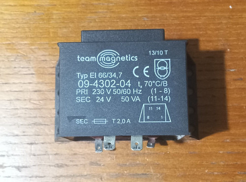 7 trasformatore sec - ei, 66/34,