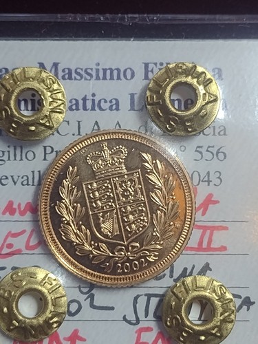 Mezza sterlina 2002 stemmata - mezza,