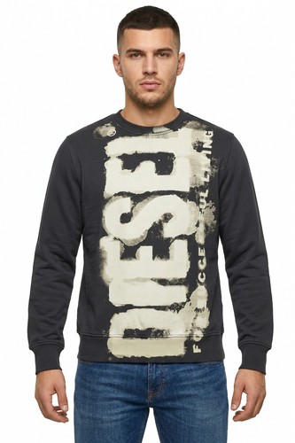 Diesel felpa uomo grigio - uomo,