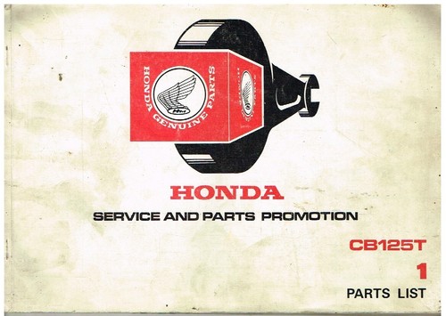 Honda cb125t catalogo - cb125t,