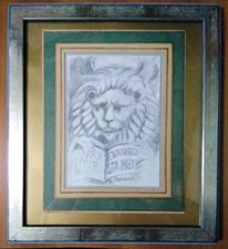 Quadro antico disegno a matita