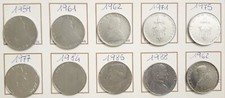 100 lire Vaticano lotto 10 monete vari anni