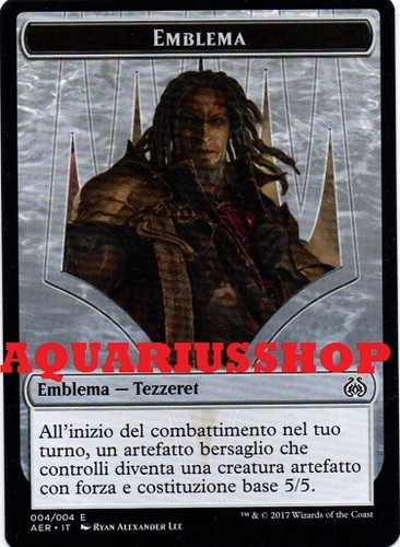 Mtg magic emblema tezzeret - magic,