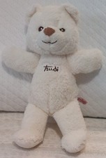 Peluche pupazzo orso orsetto panna Trudi cremino 27 cm