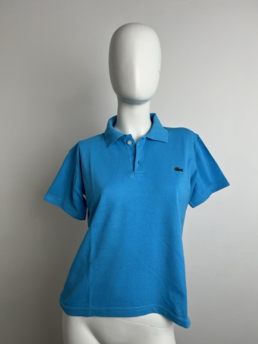 Polo lacoste azzurra donna - polo,