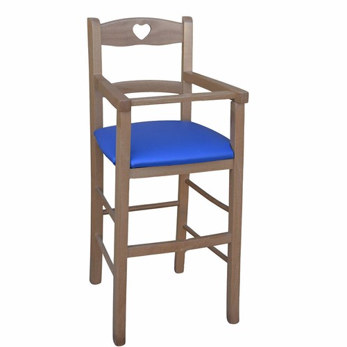Seggiolone legno noce - seggiolone,
