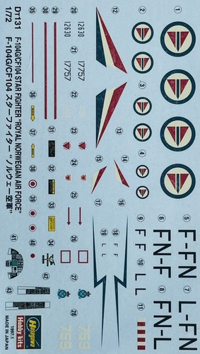 Decalcomanie 104g cf - decalcomanie:, f-104g/cf-104