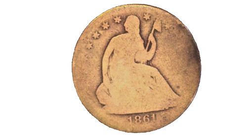 1861 mezzo dollaro - mezzo,