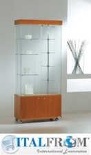 Vetrina Girevole Mototizzata Italfrom con Mobile e Faretti 77x40x h187 cm