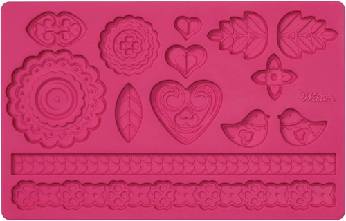 Wilton stampo silicone folk - silicone,