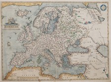 Europa Ortelius cartolina