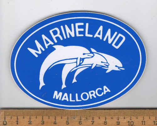 Vecchio adesivo marineland - vecchio, adesivo: