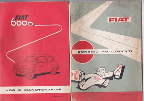 Fiat 600d libretti - fiat,