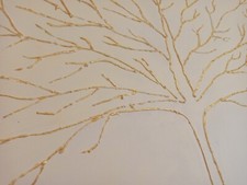 Quadro Dipinto Su Tela Albero Della Vita Oro Moderno astratto