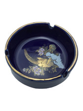 Posacenere In Porcellana Blu