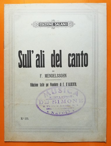 Mendelssohn spartito - f., mendelssohn: