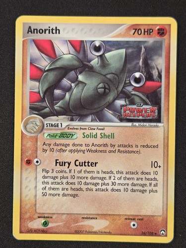 Pokémon anorith power - anorith, ex