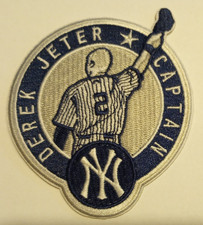New York Yankees~Derek Jeter~Capitano~PATCH RICAMATO~3 1/2" x 3"~ferro su