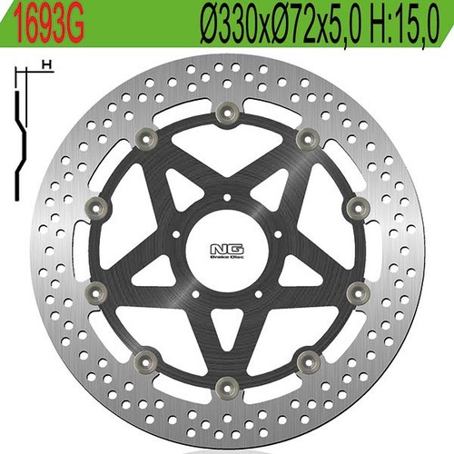 Disco freno anteriore 1693g - freno,