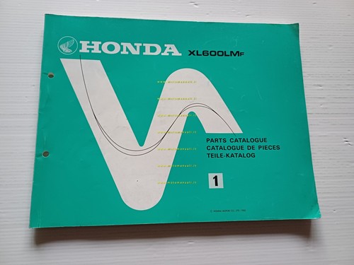 Honda 600 1985 catalogo - honda,